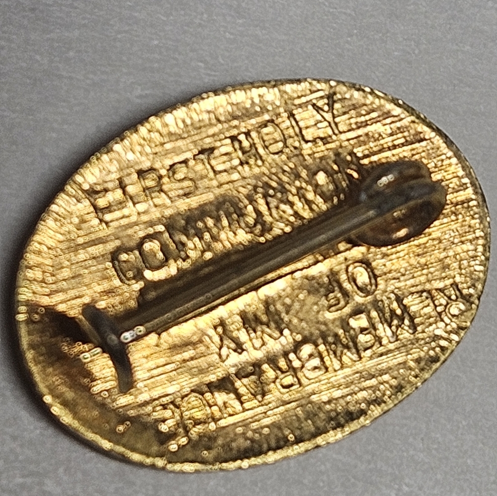 First Communion Gold Chalice Pin - Picture 3 of 9